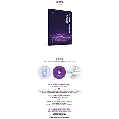 BTS WORLD TOUR ‘LOVE YOURSELF : SPEAK YOURSELF’ [THE FINAL] DVD