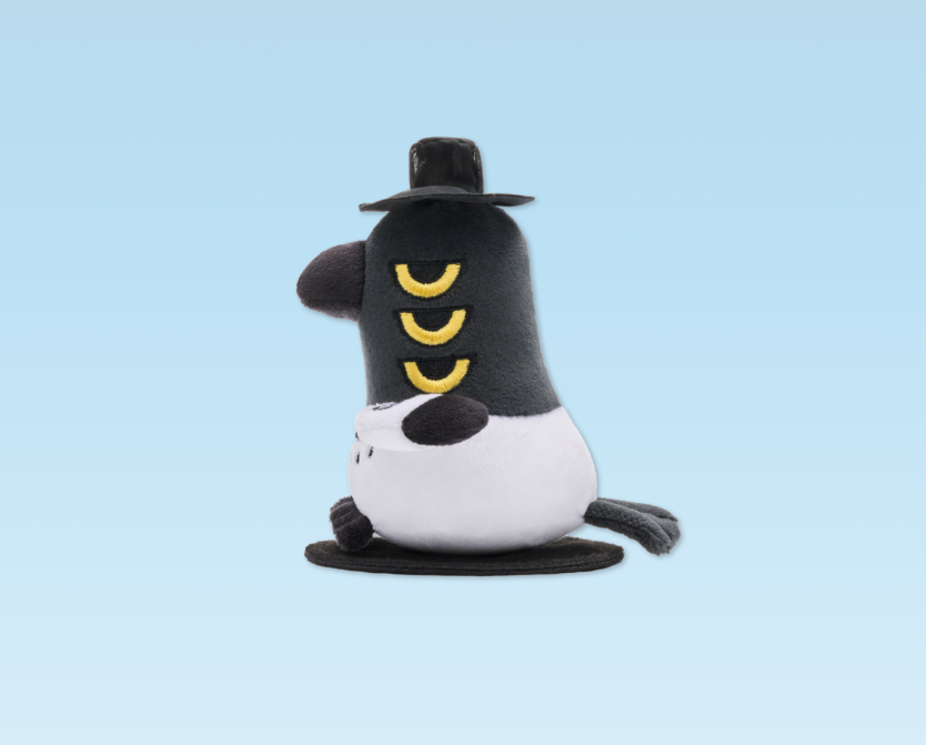KPOP Demon Hunters - Derpy Sitting Plush (Medium 25cm / Large 40cm) and Sussie Magnetic Plush(Sold Separately)