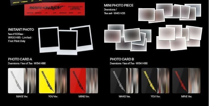 ENHYPEN – DESIRE : UNLEASH 6th Mini Album (Photobook Ver. – MINE + YOU + MAKE 3 Ver. Set)
