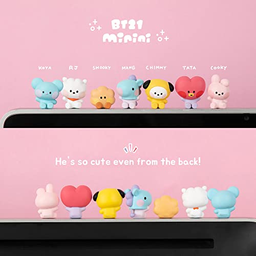 BT21 Minini Monitor Figure – 2022 Ver. | Cute Decorative Stand for Car & PC Monitors