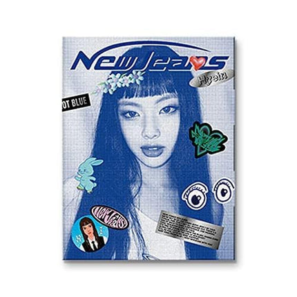 DREAMUS NewJeans New Jeans 1st EP Album Bluebook Version CD+Mini Poster On Pack+Log Book+Pin-up Book+Phoning Manual Book+ID