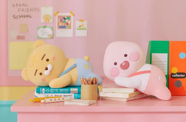 Ryan and Apeach Offcial Merchandise- Friends Characters with Suspenders 12 Inch Tummy Time Ryan Apeach Muzi Tube Neo J Z and FR0D0