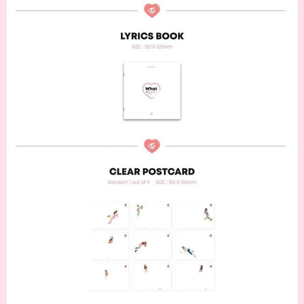 TWICE [WHAT IS LOVE?] 5th Mini Album Random Ver CD+P.Book+Card+Sticker+Tracking Number