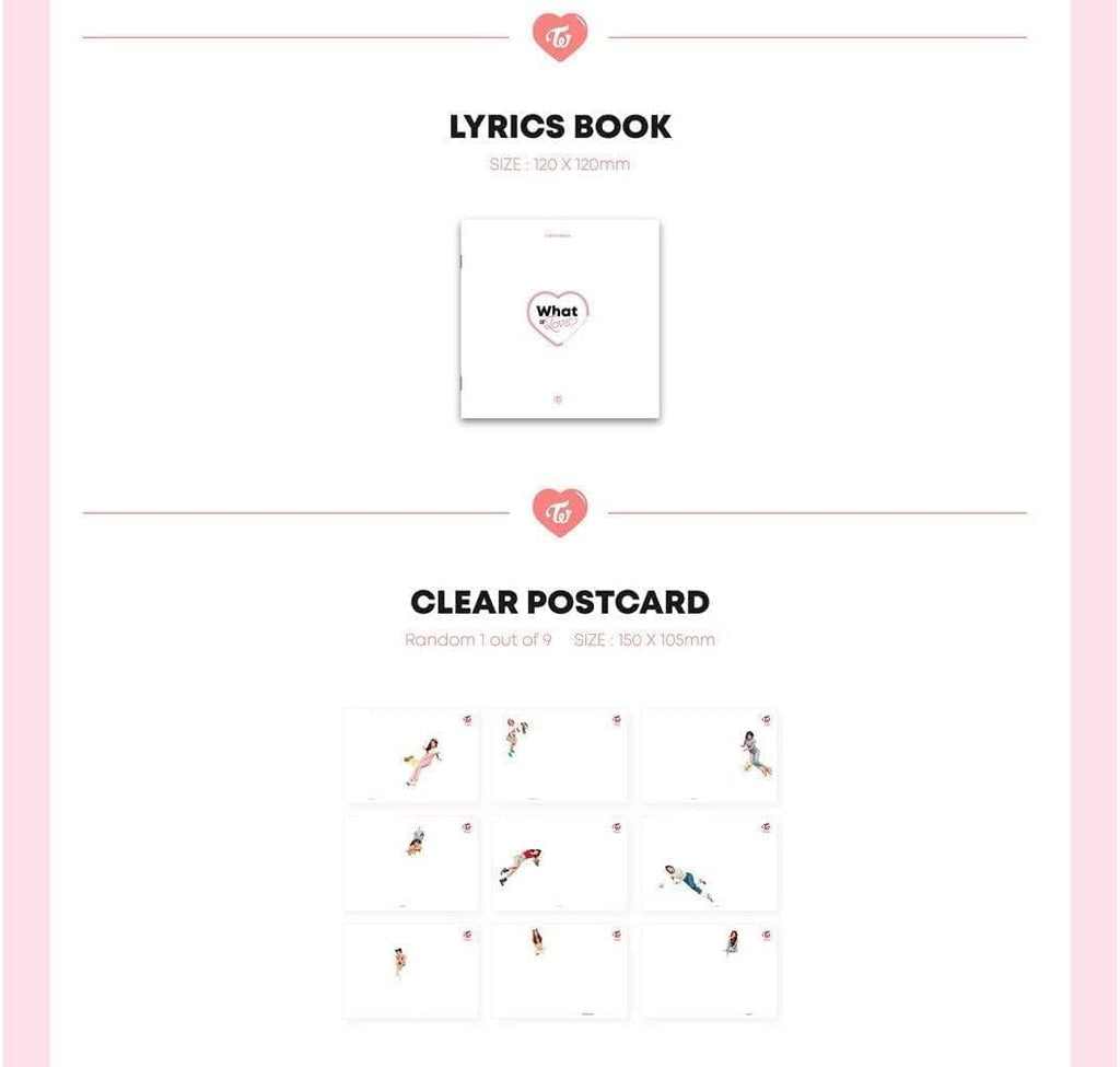 TWICE [WHAT IS LOVE?] 5th Mini Album Random Ver CD+P.Book+Card+Sticker+Tracking Number