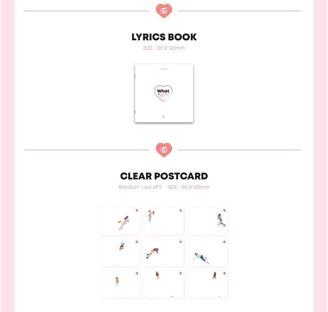 TWICE [WHAT IS LOVE?] 5th Mini Album Random Ver CD+P.Book+Card+Sticker+Tracking Number