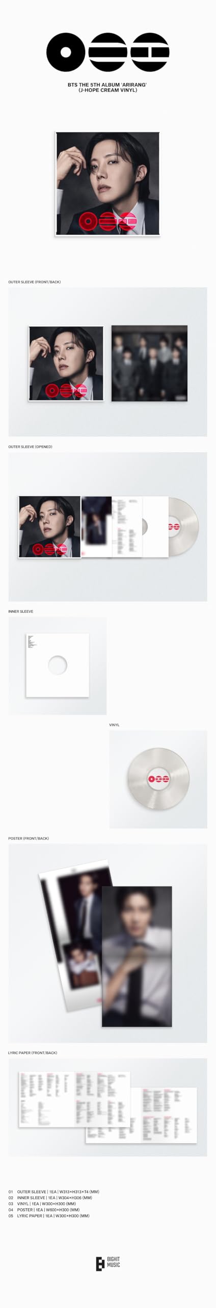 (Standard LP Vinyl Version) BTS ARIRANG 5th Album