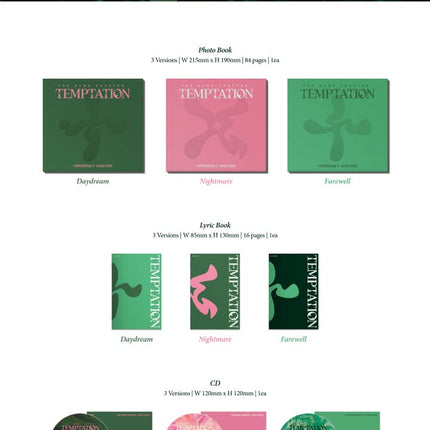 TXT The Name Chapter : TEMPTATION 5th Mini Album CD SET (Daydream+Nightmare+Farewell)