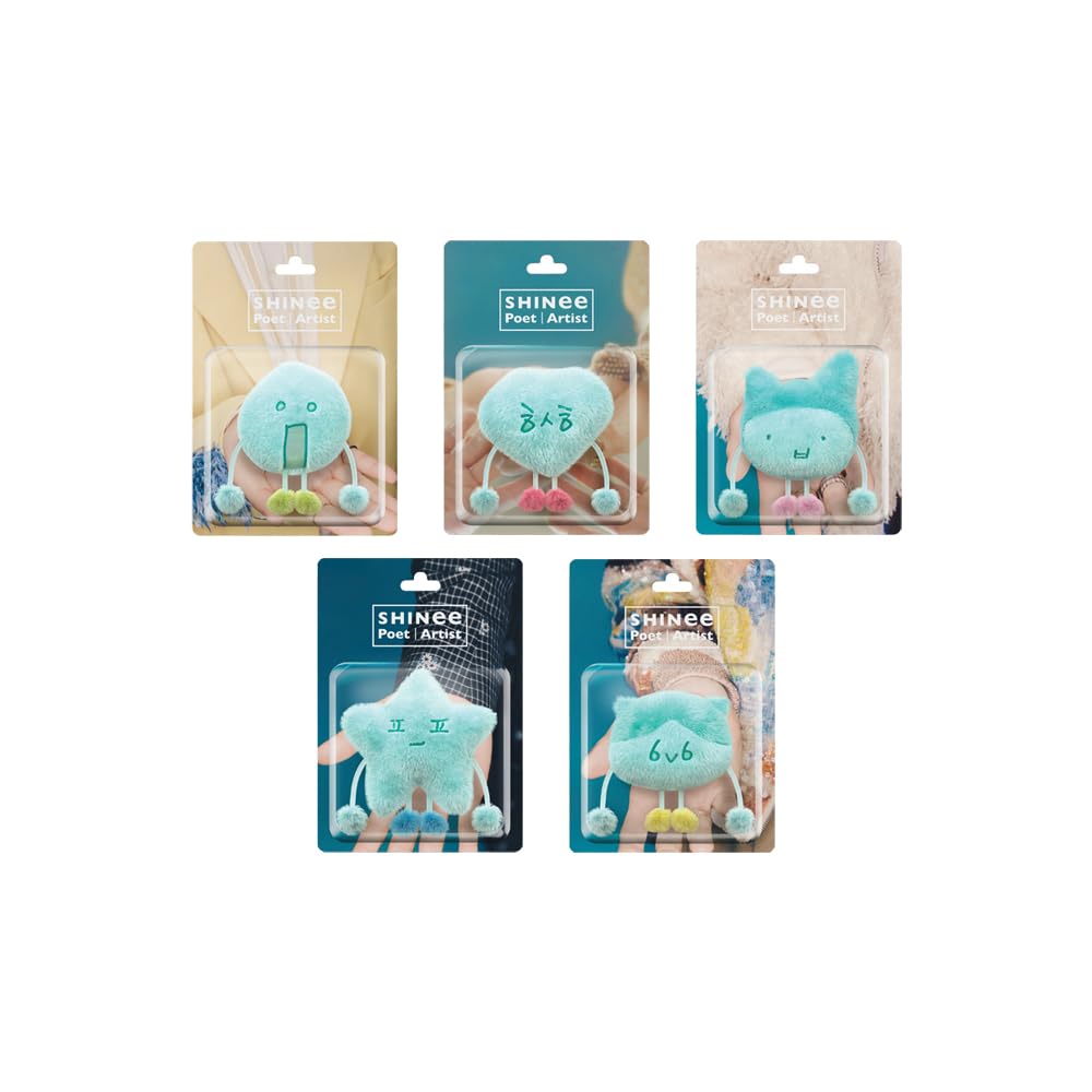 SHINee Poet Artist Single Album Plush Keyring Set Fluffy Official