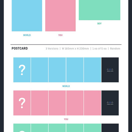 TXT - Chaos Chapter : Freeze Album  (World+You+BOY ver. Set)