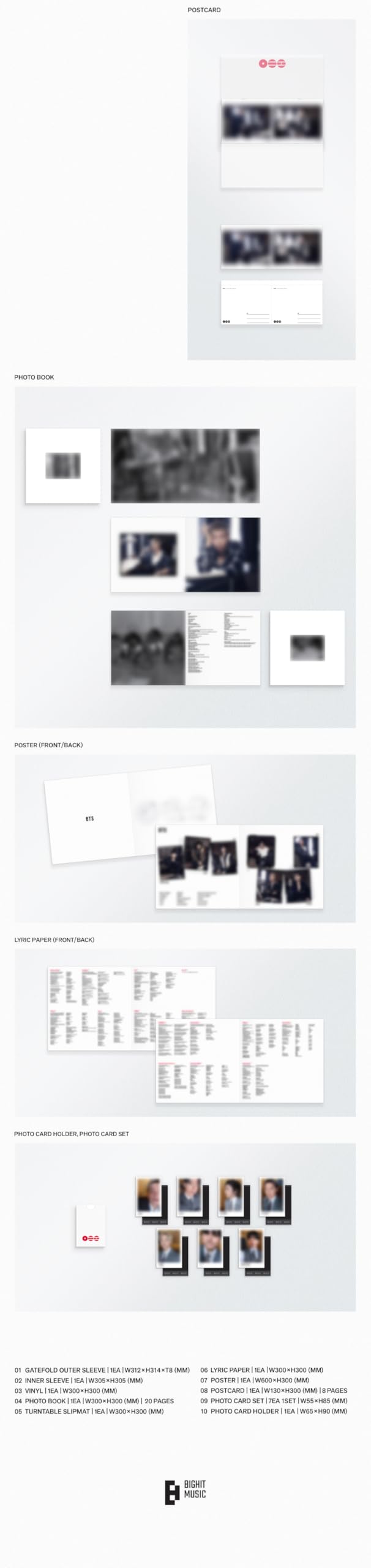 Deluxe LP Viny Set : B&W+Color) BTS ARIRANG 5th Album – Ultimate Stan