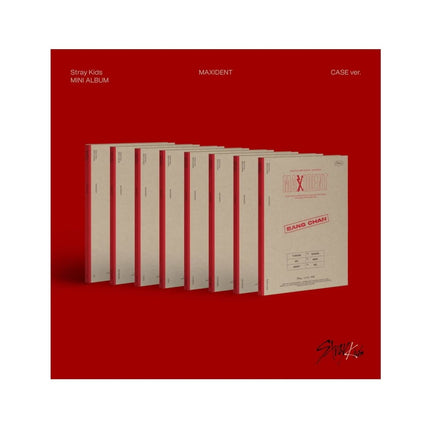 Stray Kids Maxident 7th Mini Album — CASE Ver. front cover, official JYP Entertainment