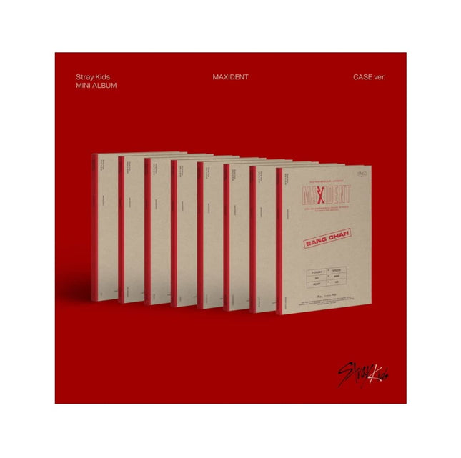 Stray Kids Maxident 7th Mini Album — CASE Ver. front cover, official JYP Entertainment
