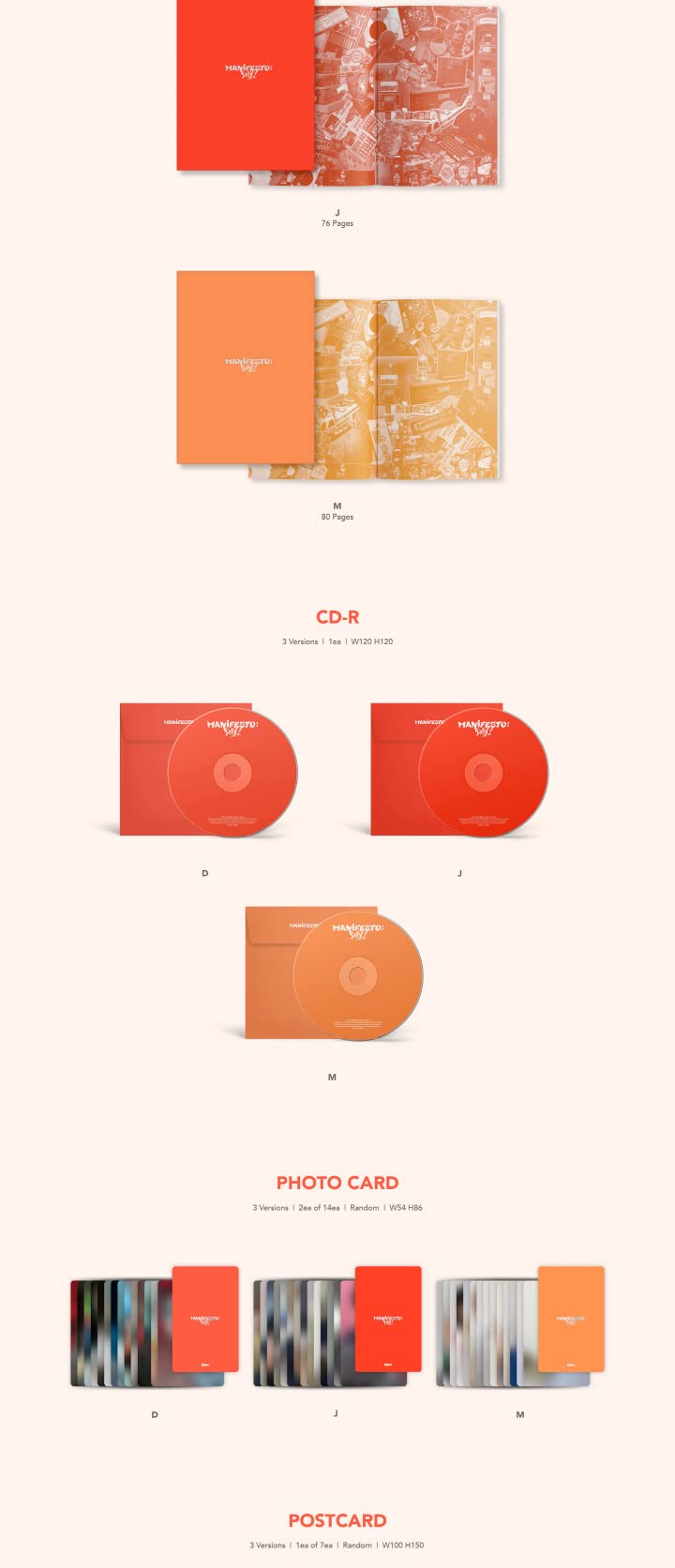 ENHYPEN – Manifesto : Day 1 (Random Ver.) – 4th Mini Album