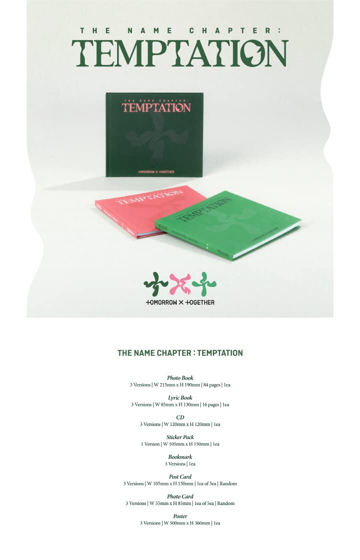 TXT The Name Chapter : TEMPTATION 5th Mini Album CD SET (Daydream+Nightmare+Farewell)