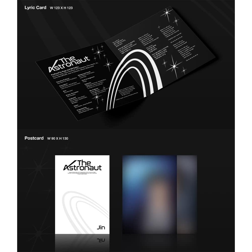 BTS Jin solo single album The Astronaut Set ( ver 01 + ver 02 )