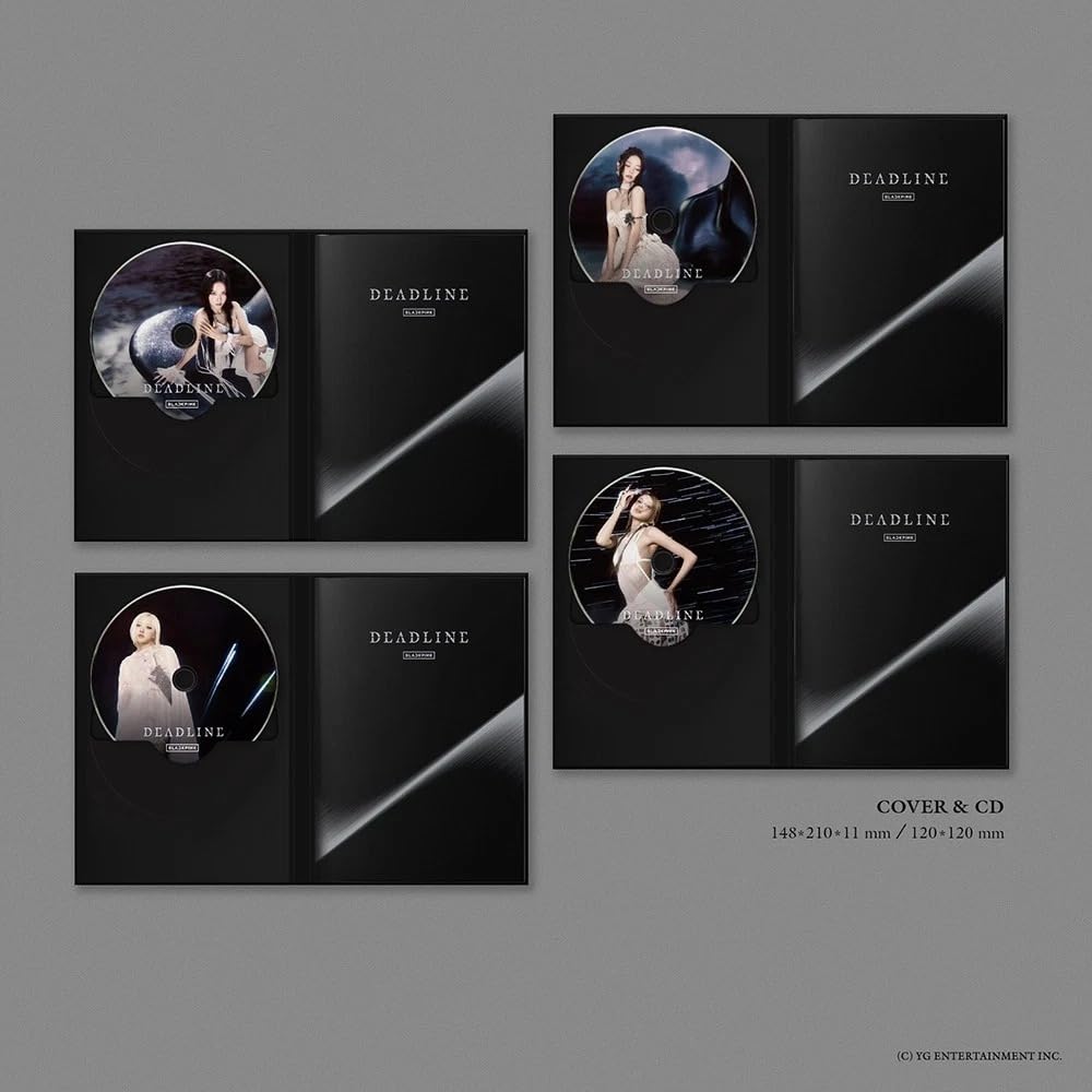 (4 Ver Set.) BLACKPINK [DEADLINE] 3rd Mini Album SILVER Ver/Full Pack