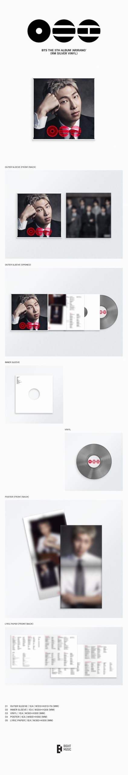 (Standard LP Vinyl Version) BTS ARIRANG 5th Album