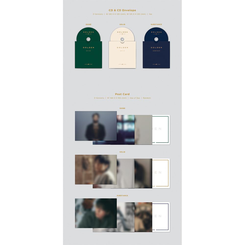 BTS JUNGKOOK GOLDEN 1st Solo Album (SHINE)