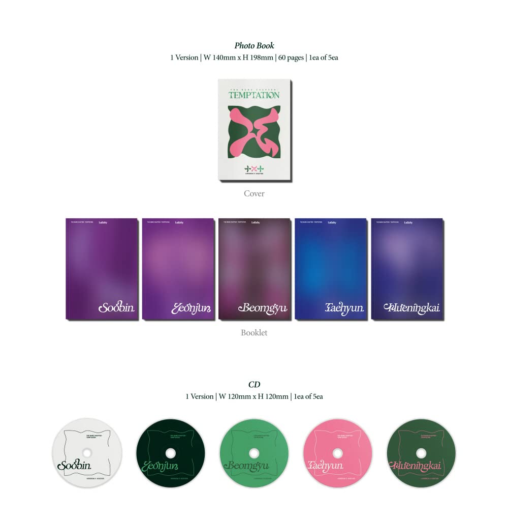 TOMORROW X TOGETHER TXT - THE NAME CHAPTER : TEMPTATION [Lullaby ver.] Album (Random ver.)