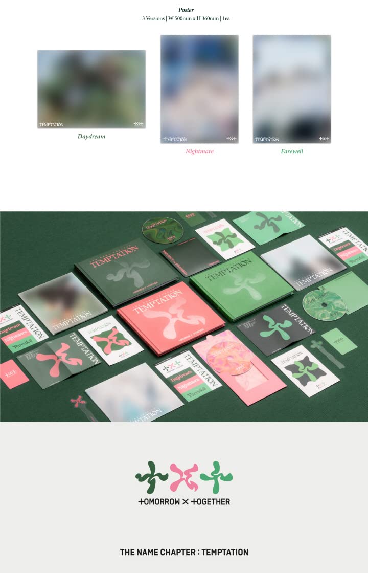 TXT The Name Chapter : TEMPTATION 5th Mini Album CD SET (Daydream+Nightmare+Farewell)