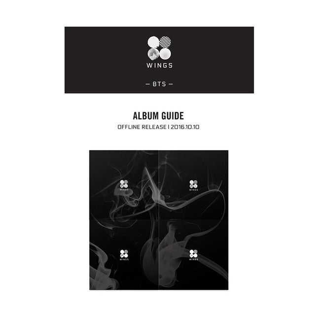 The image shows the album cover and package guide for BTS's 2nd Album 'WINGS (Vol.2)'.