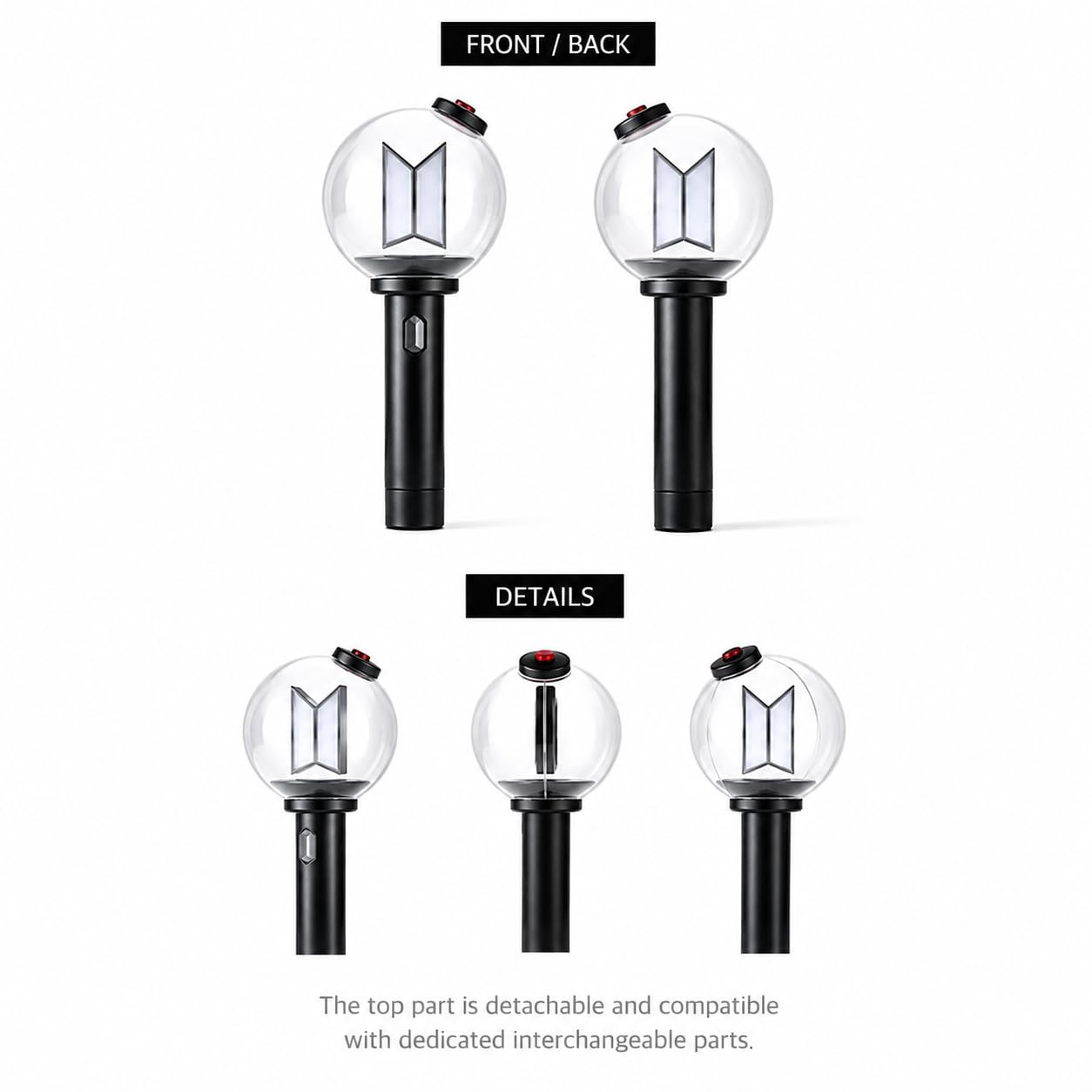 BTS Official LIGHTSTICK VER.4 + 7 Official Photocards Set
