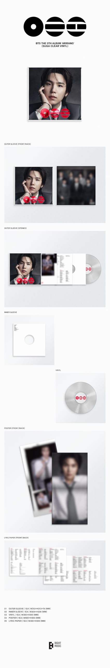 (Standard LP Vinyl Version) BTS ARIRANG 5th Album