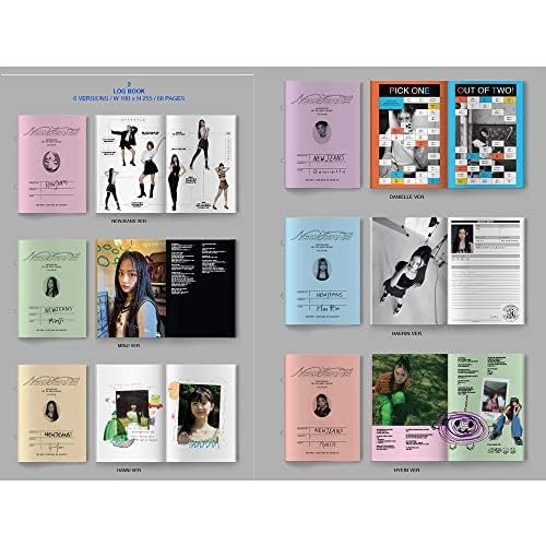 DREAMUS NewJeans New Jeans 1st EP Album Bluebook Version CD+Mini Poster On Pack+Log Book+Pin-up Book+Phoning Manual Book+ID