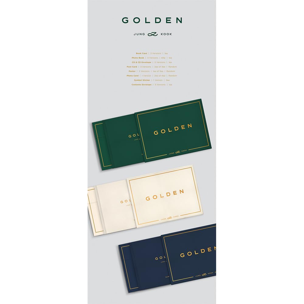 BTS JUNGKOOK GOLDEN 1st Solo Album (SOLID)