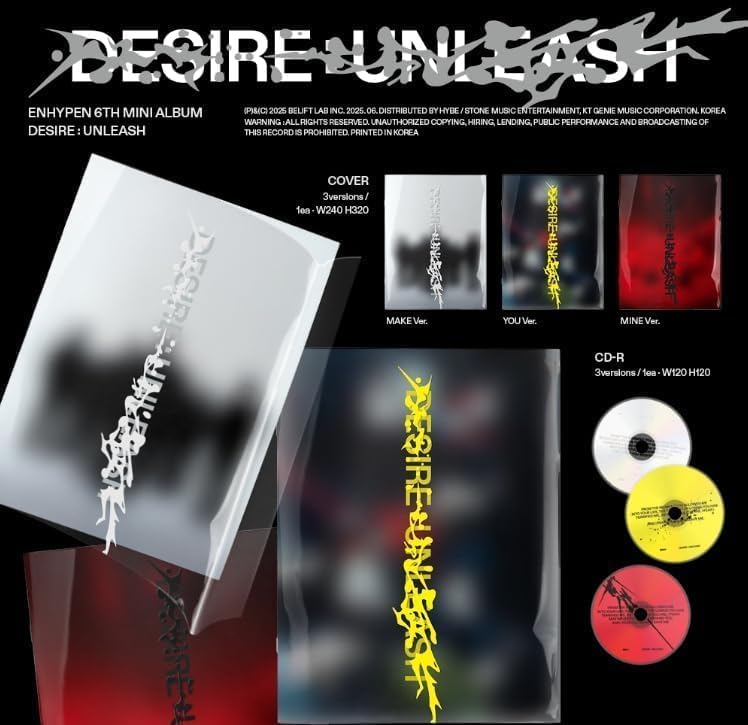 ENHYPEN – DESIRE : UNLEASH 6th Mini Album (Photobook Ver. – Random)