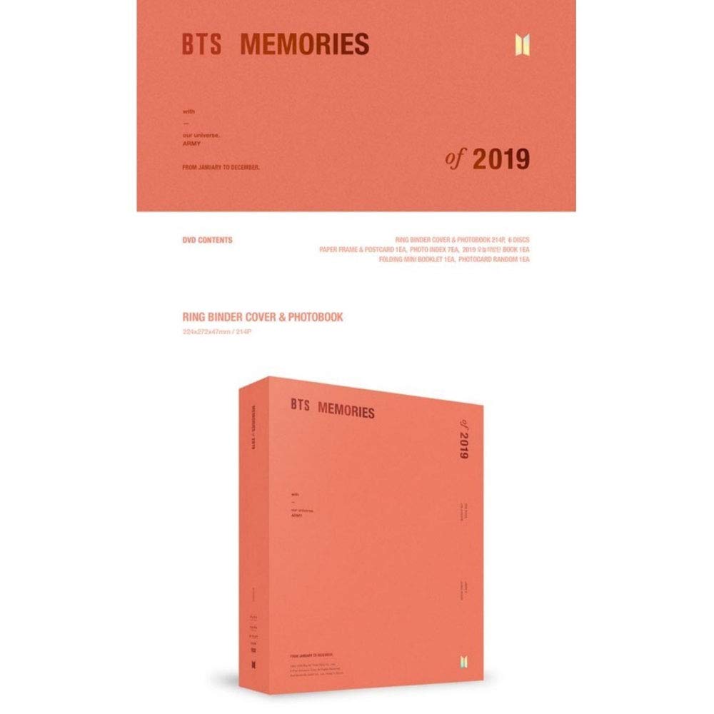 BTS Memories of 2019 DVD (6 Disc Set, Official)