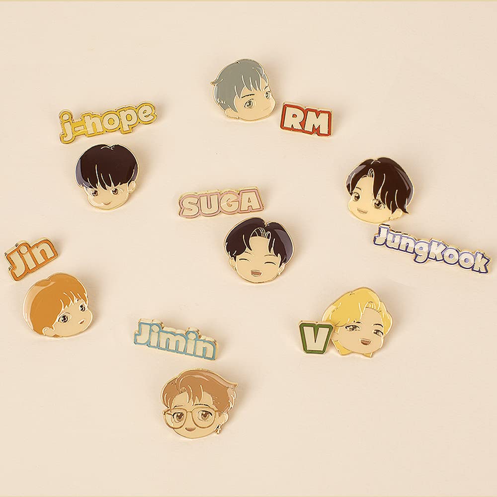 BTS TinyTan Dynamite Metal Pin Badge (JungKook Official)