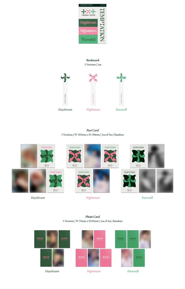 TXT The Name Chapter : TEMPTATION 5th Mini Album CD SET (Daydream+Nightmare+Farewell)