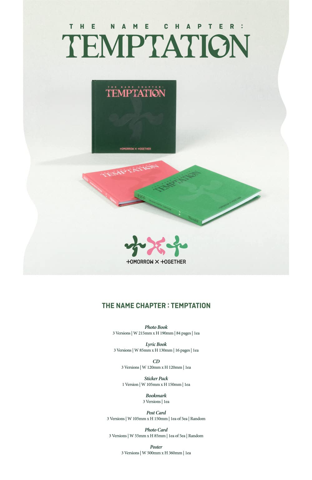 Tomorrow X Together TXT - The Name Chapter : Temptation Album (Random ver.)