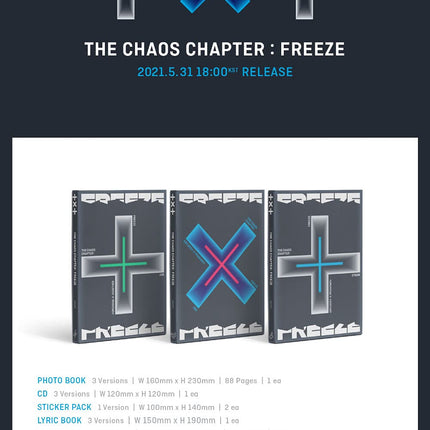 TXT - Chaos Chapter : Freeze Album  (World+You+BOY ver. Set)