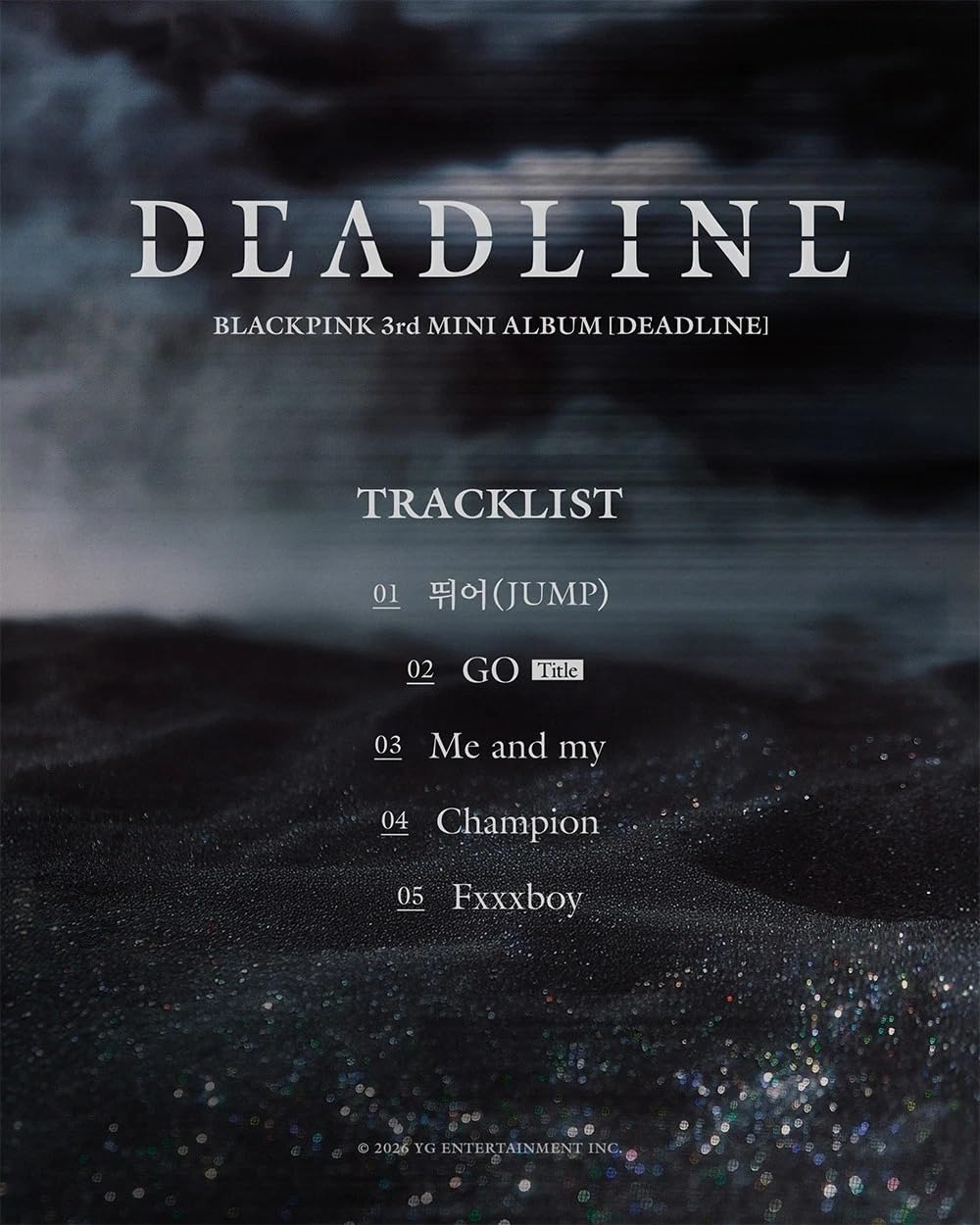 (4 Ver Set.) BLACKPINK [DEADLINE] 3rd Mini Album SILVER Ver/Full Pack