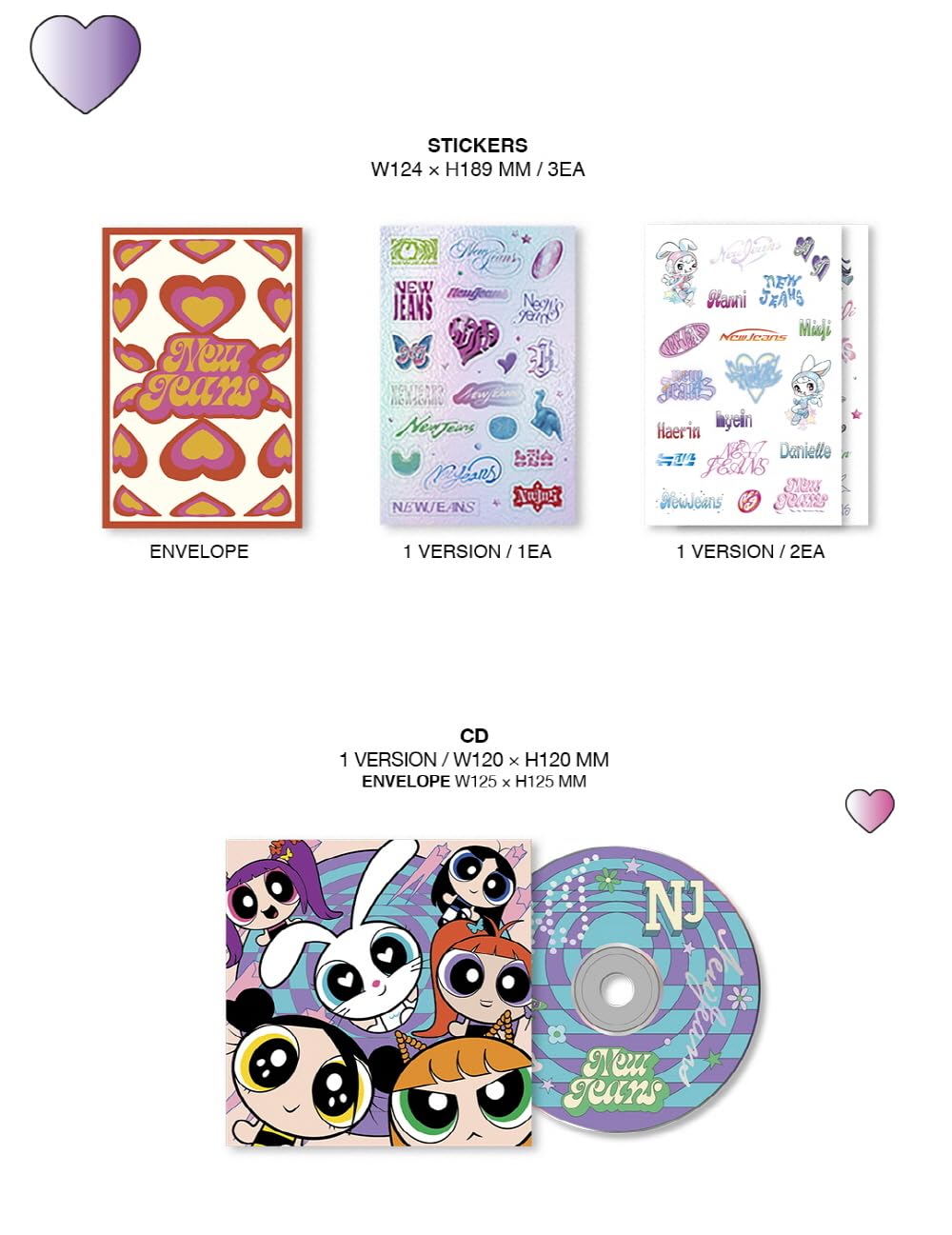 NewJeans - Get Up [The Powerpuff Girls X NJ Box ver.] Album (B ver.)