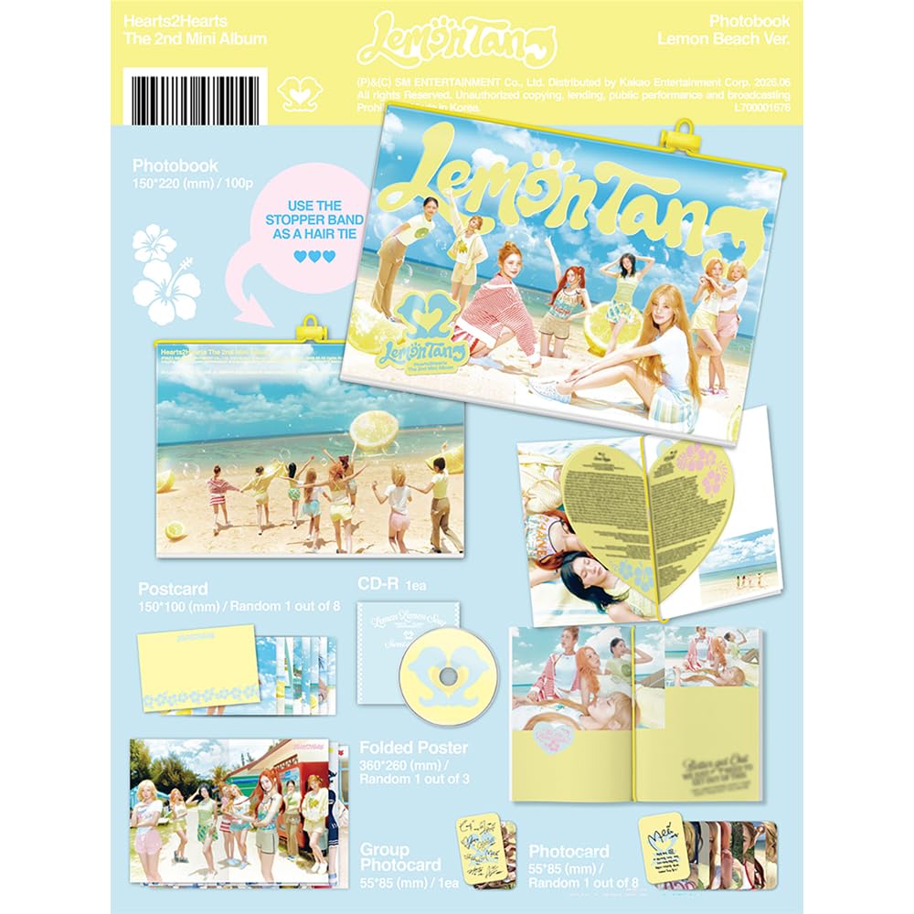 HEARTS2HEARTS - 2nd Mini Album [LEMON TANG] (PHOTOBOOK VER.)