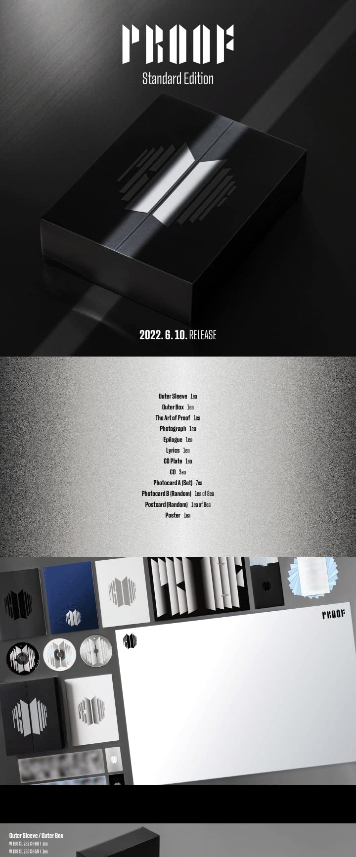 BTS Proof Anthology Album SET(Standard+Compact) Edition