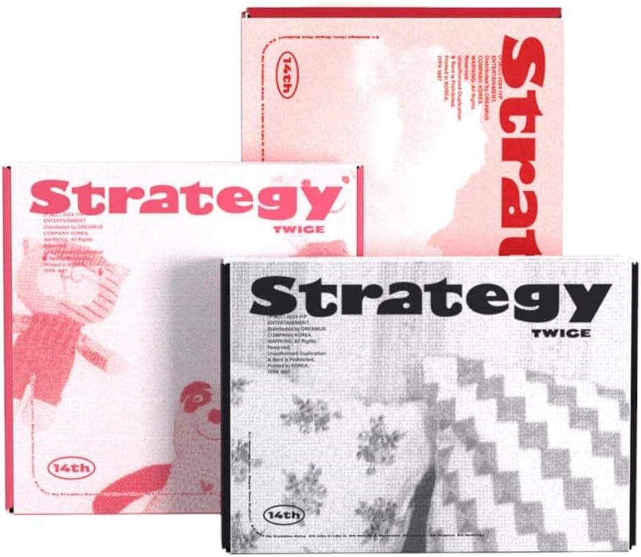 TWICE STRATEGY 14th Mini Album Standard Photobook 3 Ver Set (Step 1 + Step 2 + Step 3 Ver SET)