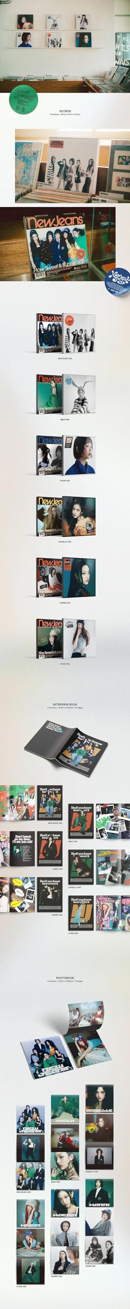 Newjeans - How Sweet Standard Album 6 version SET