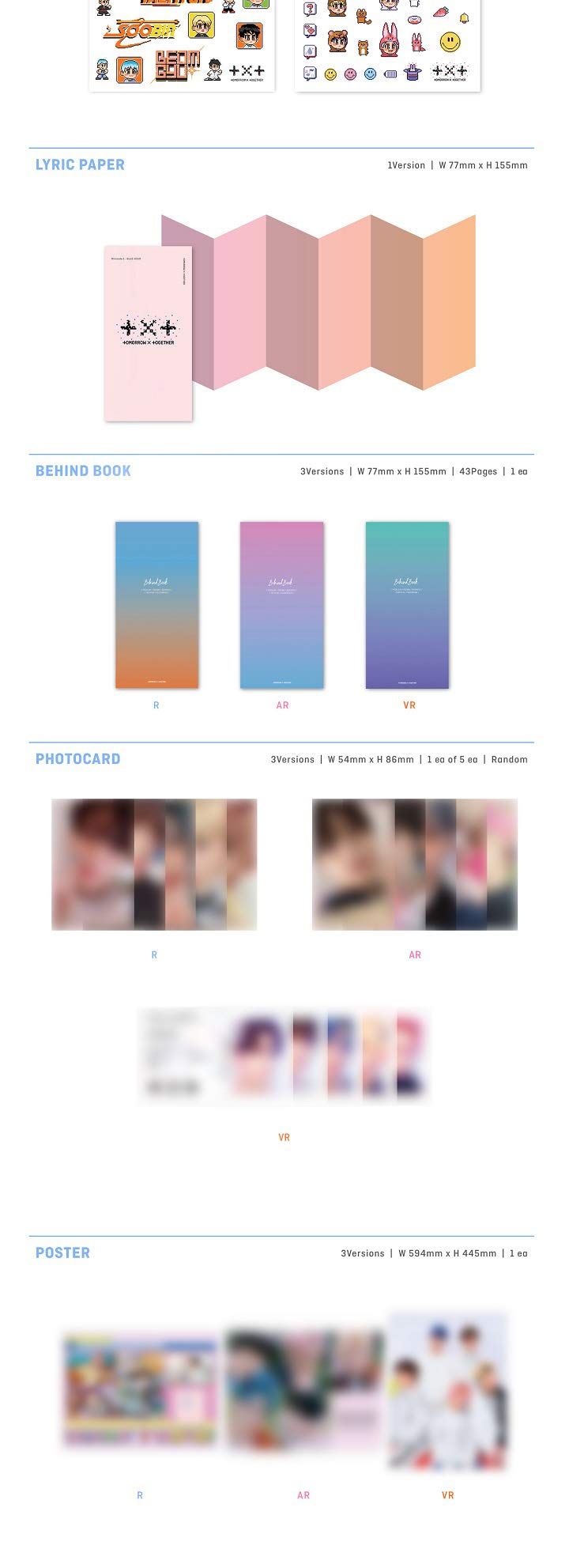 TXT Minisode 1 : Blue Hour 3rd Mini Album 3 Version SET CD