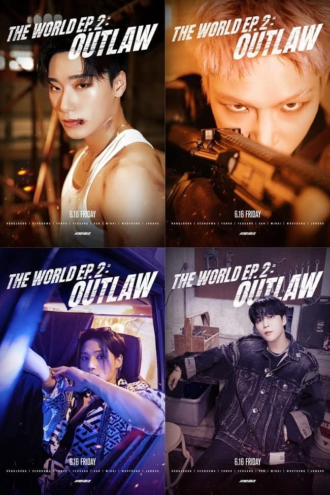 ATEEZ The World EP.2 : OUTLAW 9th Mini Album (A+Diary+Z Set the lowest price online)