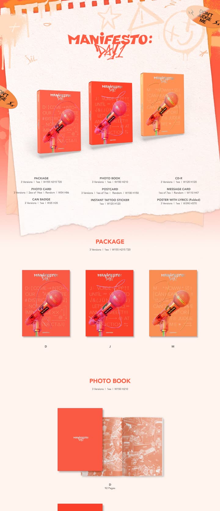 ENHYPEN – Manifesto : Day 1 (Random Ver.) – 4th Mini Album
