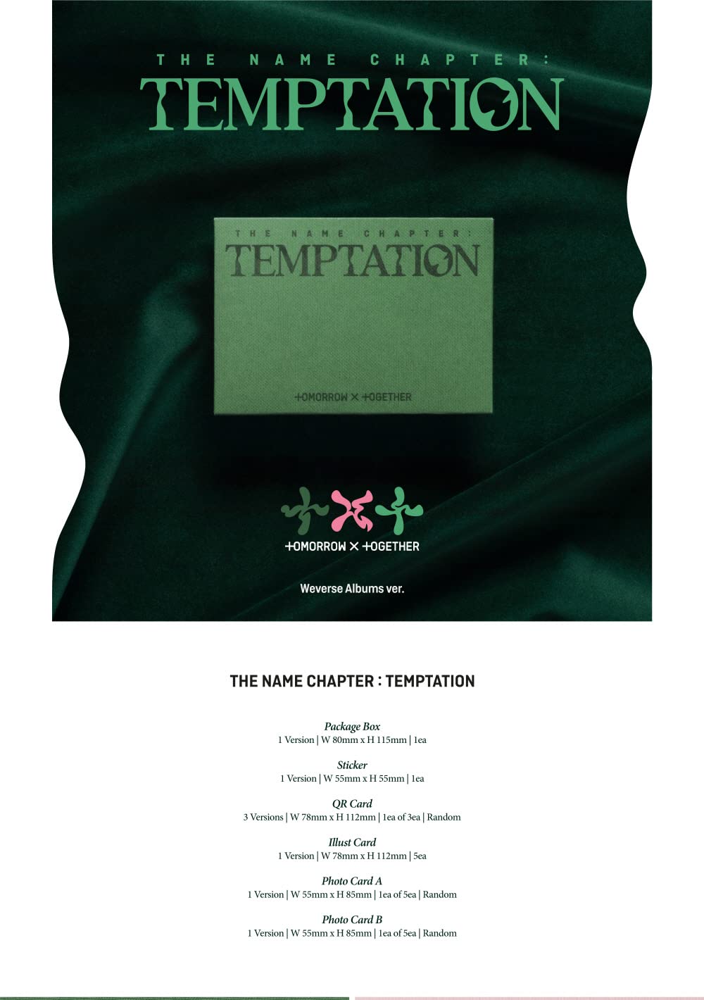 Tomorrow X Together TXT - The Name Chapter : Temptation [Weverse Albums ver.]