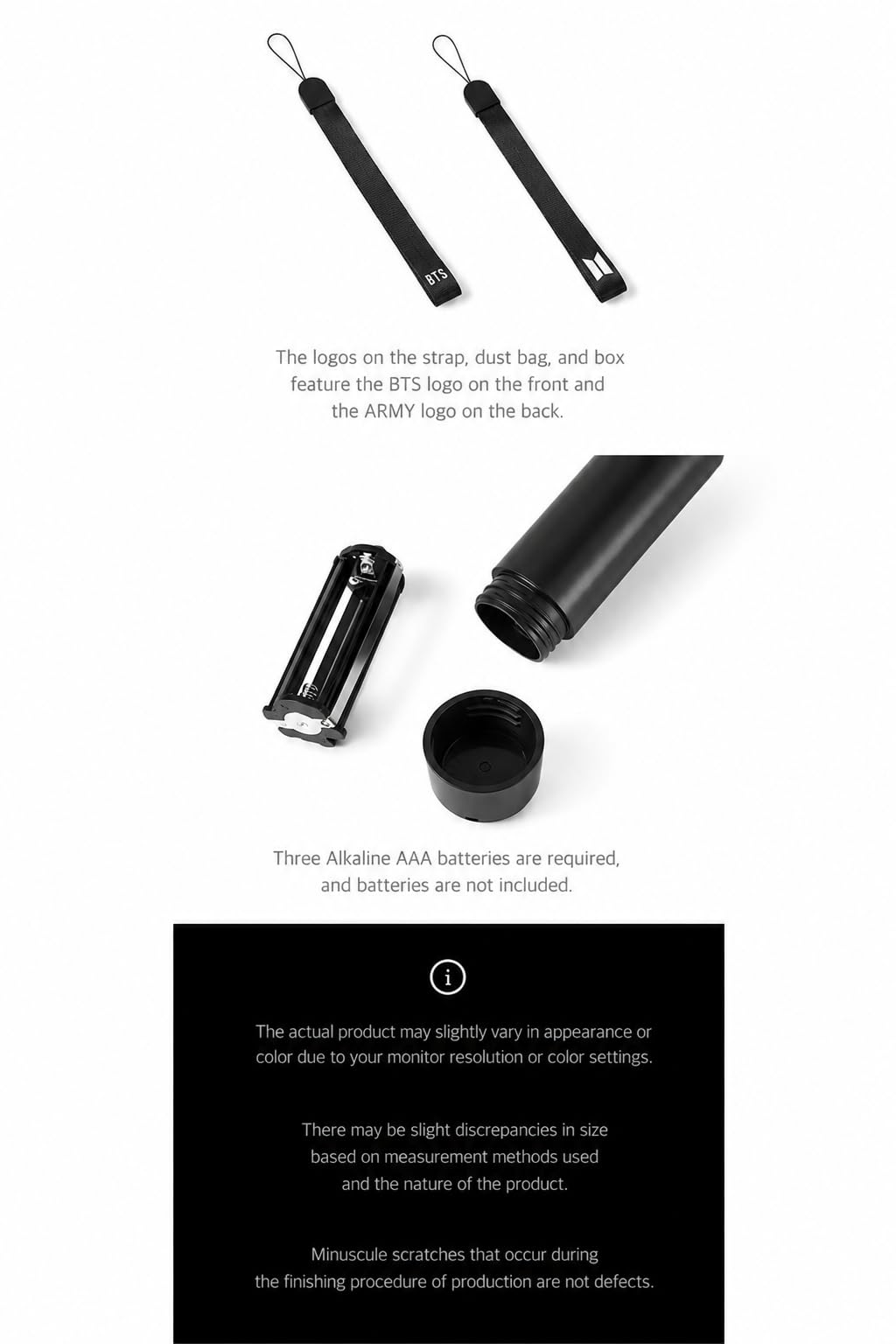 BTS Official LIGHTSTICK VER.4 + 7 Official Photocards Set