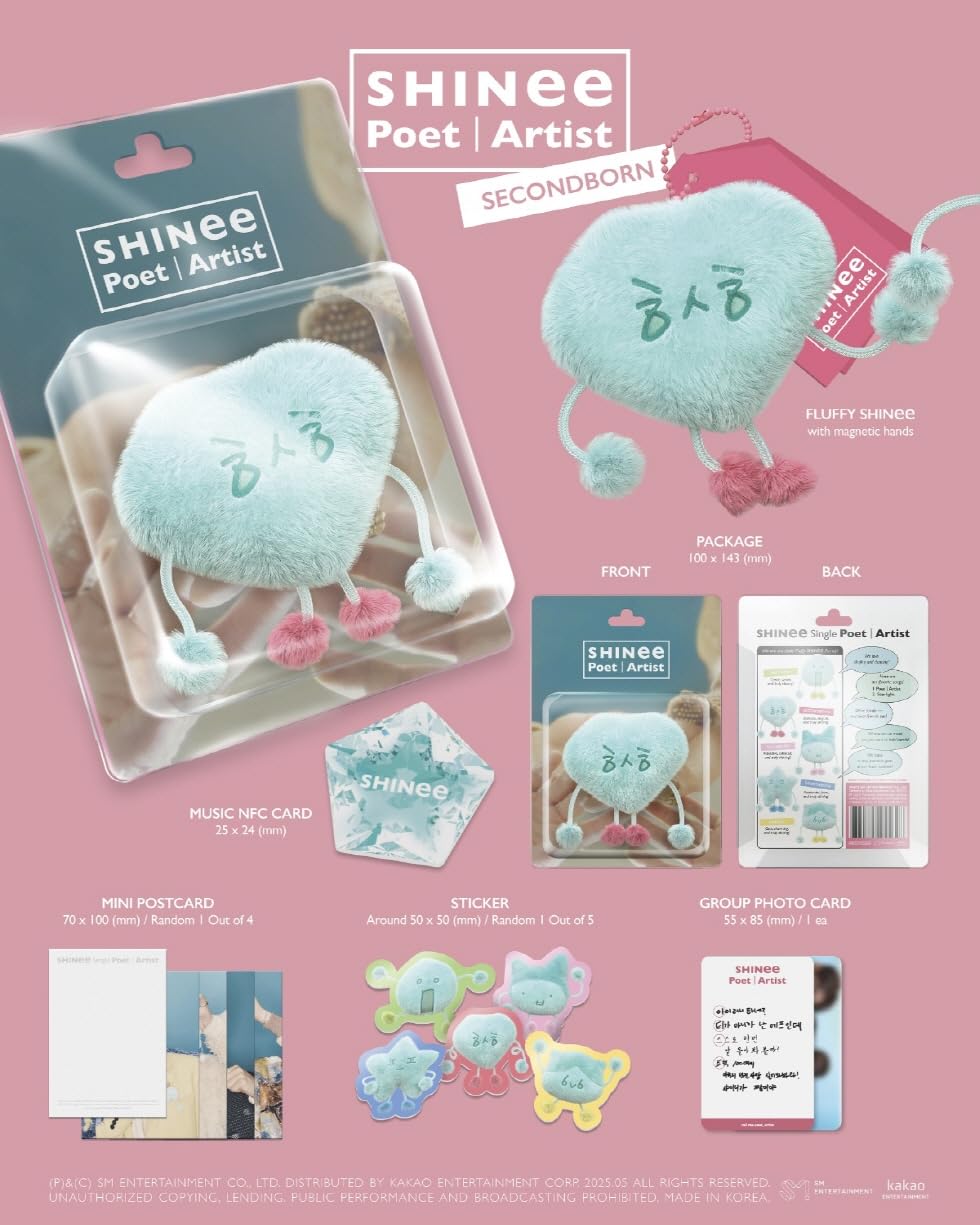 SHINee Poet | Artist Photobook + Fluffy NFC Album Set (Select one of the characters)