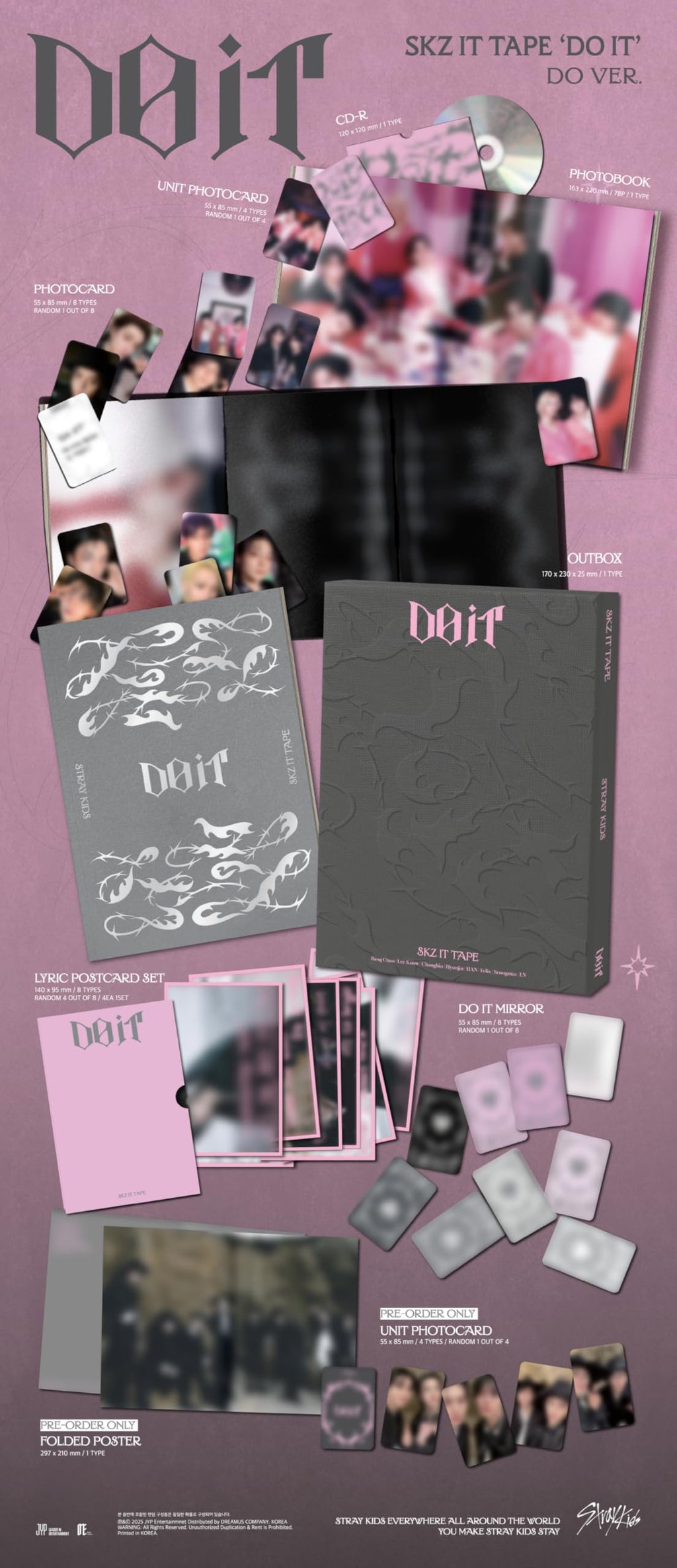 Stray Kids – SKZ IT TAPE ‘DO IT’ Album (2-Set: DO + IT) | Sealed & Tracked