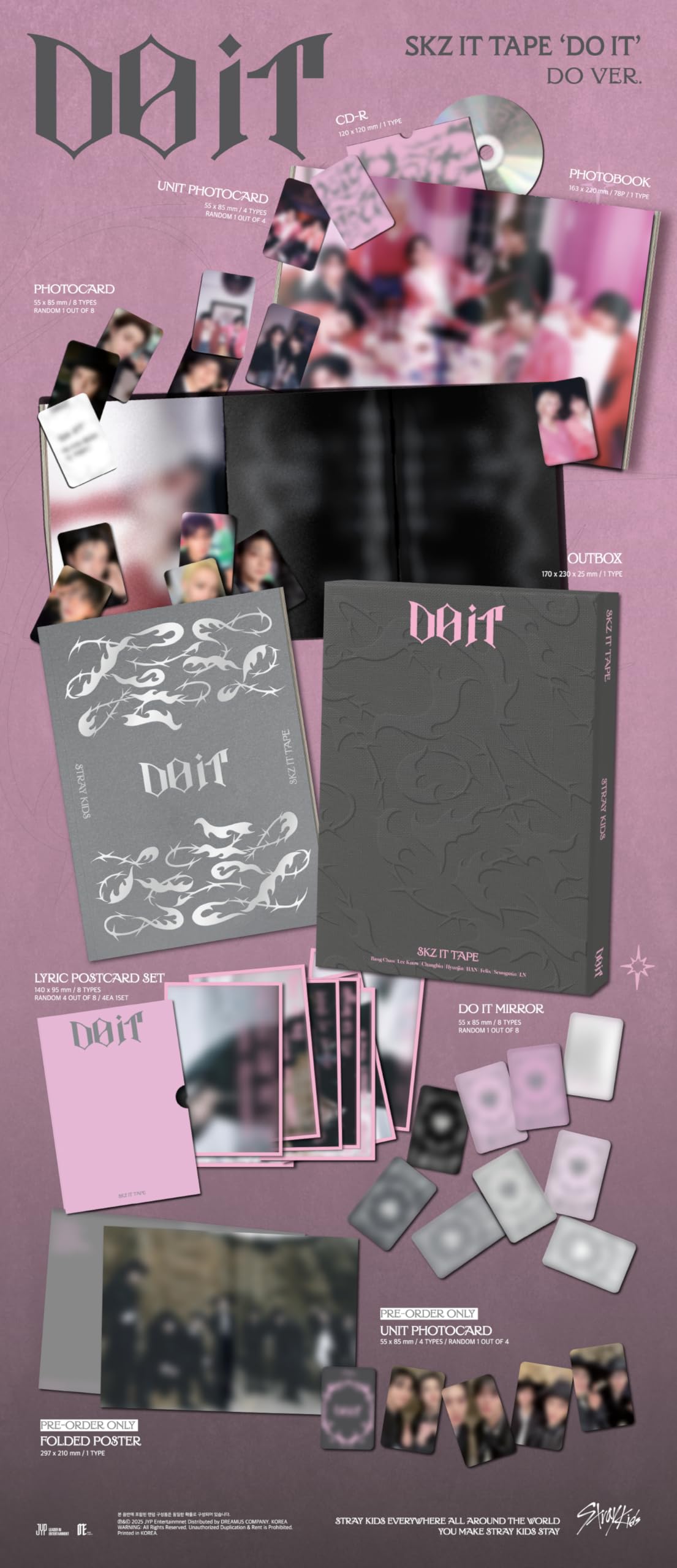 Stray Kids – SKZ IT TAPE ‘DO IT’ Album (2-Set: DO + IT) | Sealed & Tracked
