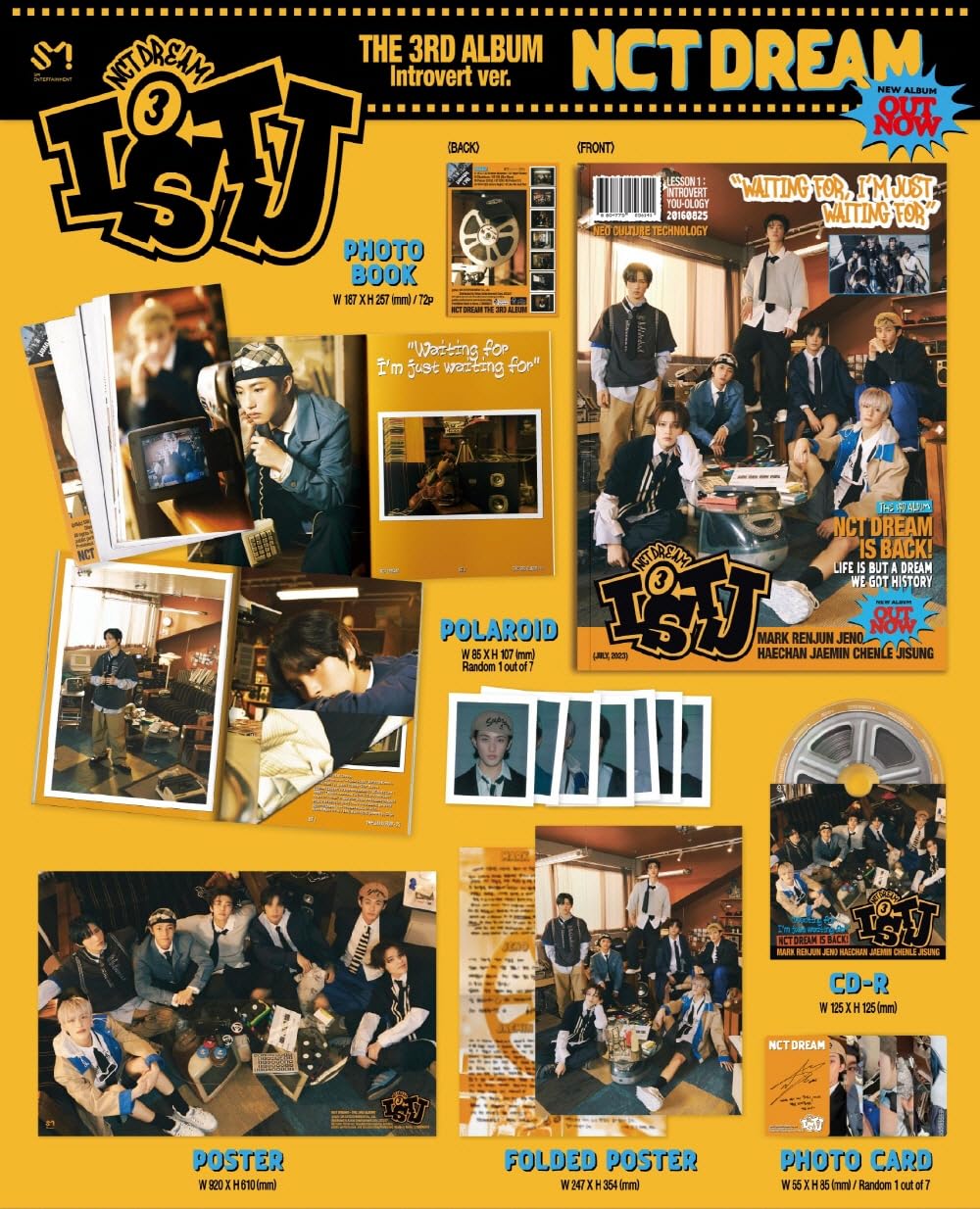 NCT DREAM - Vol.3 ISTJ Photobook Version CD (Random Ver.)